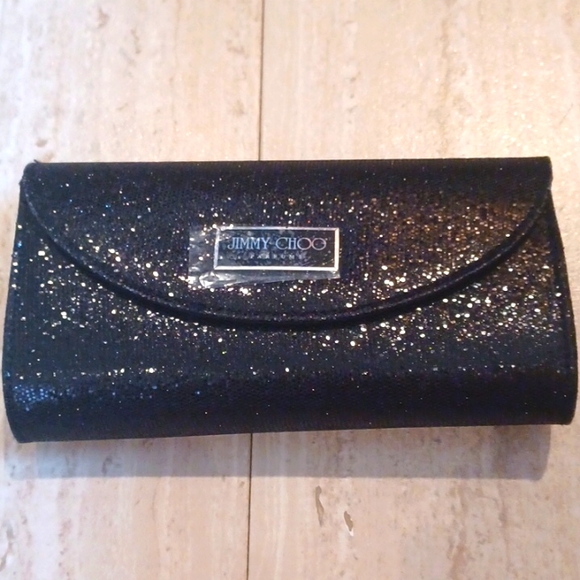 Jimmy Choo Handbags - Jimmy Choo Parfum Black Sparkly Clutch